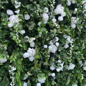 Rose Simulation Blumen Wand Hintergrund Wand, Künstliche Wand Blumen Hintergrund 3D Seide Hortensie Blumen Panel Für Foto Hintergrund Home Party Hochzeit Hintergrund Dekoration(2