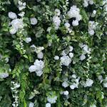 Rose Simulation Blumen Wand Hintergrund Wand, Künstliche Wand Blumen Hintergrund 3D Seide Hortensie Blumen Panel Für Foto Hintergrund Home Party Hochzeit Hintergrund Dekoration(1