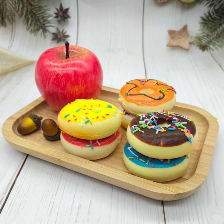 6 stuks Realistische Kunstmatige Donuts Nep Donuts Model Realistisch Kunstvoedsel Kunsteten Kunstmatige Taart Simulatie Donuts Kunstmatige Voor Bruiloft Fotografie Voedsel Props (6
