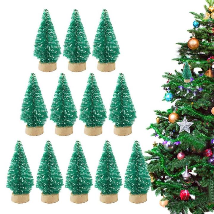 12 Weihnachtsbaum Deko Tannenbaum Für Tisch Miniaturkiefern Sisalbäume Künstlicher Christbaum Miniatur Tannenbaum Christbaum,Weihnachtsdeko