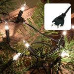 839012 Lichtsnoer voor , 100, 14,85 m, kerstverlichting, mini-lichtketting voor ramen, kerstdecoratie, kaarsen lichtketting met stekker, lichtsnoer, stopcontact, kabel wit