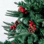 Künstlicher Bleistift-Weihnachtsbaum, 2,1 m, künstlicher Weihnachtsbaum, grün, Festliche Dekoration, buschiger Weihnachtsbaum für den Innenbereich, für Partydekoration (Größ