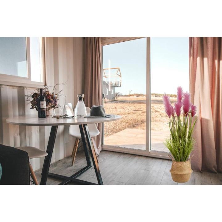 Kunstgras, kunstgras, decoogras, kunstplant, kamerplant, groene plant, kunstmatige plant, decoratie, in zwarte pot, zeer realistisch, groen (120 cm - artikelen. MN-KP-2231)
