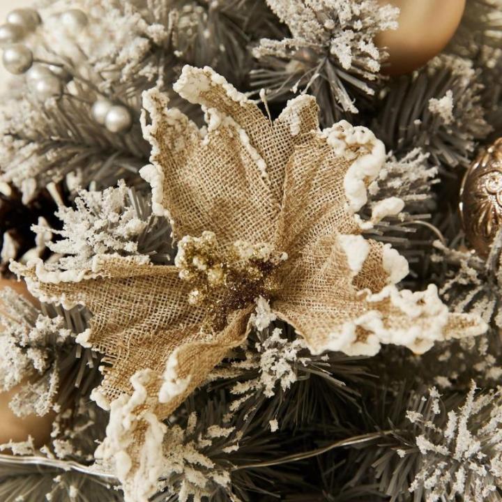 Mini-Weihnachtsbaum, silbergrau, 30 cm/45 cm/60 cm, Tischdekoration, für Zuhause und Büro, moderne kleine Weihnachtsbaumdekoration für festliche Präsentation (60 cm Licht)