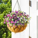 6 stuks voor buiten, kunststof planten voor balkon, hangende planten voor de tuin, decoratie voor bruiloften, boerderijen