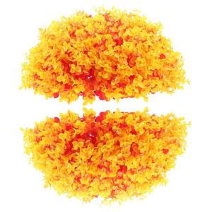 2 stuks eucalyptus grasbal groen klein gras vormsnijballen voor decoratie buiten gras buiten faux-mum bal plafond grasbal oranje plastic