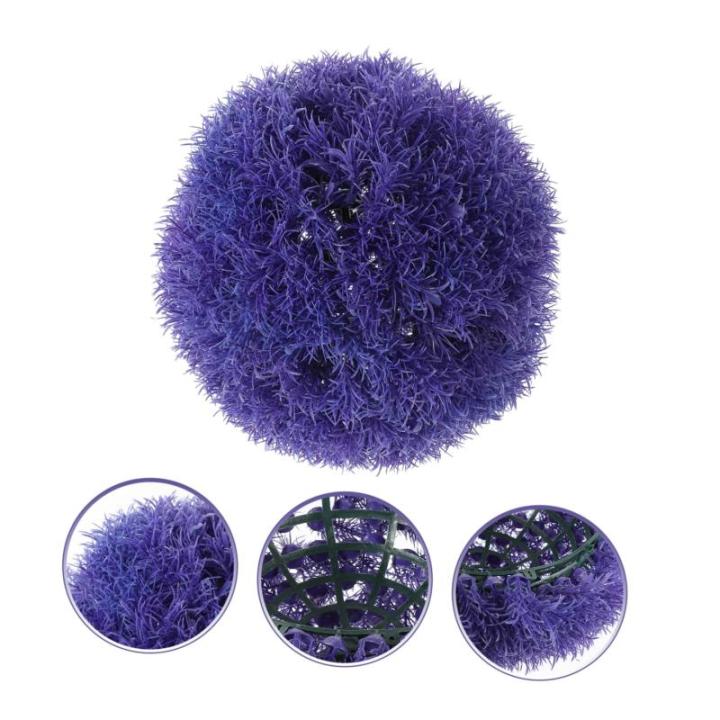 Ball Aus Kunstrasen Künstliche Pflanzenkugel Topiary-Ball Pflanzenkugeln Aus Grünem Gras Deckengras-kugeldekor Buchsbaum Kugel Dekorative Hängende Kugeln Mooskugeln Plastik Viol