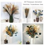 Gedroogde pampasdecoratie, gedroogde bloemen, natuurlijk, doe-het-zelf, droogbloemen, boeket, ideaal voor boho, woonkamer, bruiloft, slaapkamer en vazen (LZGSGO-0106)