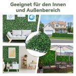 wand, 12 stuks, 40 x 60 cm, uv-bescherming, , gazon, muur, 4 cm dik, kunstbuxusheggen, wandpanelen voor tuin, buiten en binnen, decoratie, 2,88 m²