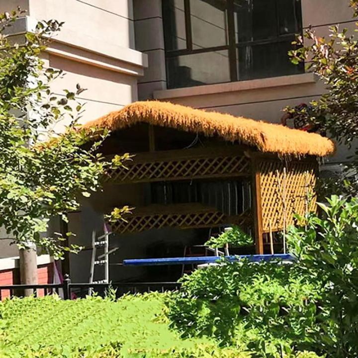Künstliches Strohdach Matten, Künstliche Strohdachdach, Synthetisches Strohdach, Simulierte Strohdach, Künstliche Palmen-strohrollen, Kunststoff PE Strohdach, Für Garten Terras