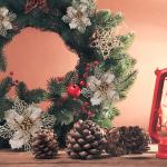 21 stuks kerstbloemen kerstboomversiering bloem kunstbloem glitter kerstboomversiering champagne Kerstmis