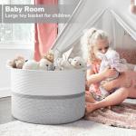 Wasmand, opbergmand, wasmand voor kinderen, opbergmand kinderkamer, mand, opbergmand, grote kerstboommand, mand voor deken, babyspeelgoed, 55 x 35 cm