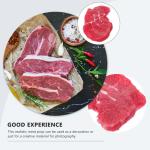 Imitatie van steaks Mini Voedsel Miniatuur Decoratie Plantaardige Voedsel Levensechte Gekookte Steaks Gesneden Rundvlees Gesimuleerde Steaks Kunstmatige Steaks