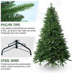 Künstlicher Weihnachtsbaum aus hochwertiger Fichte, 2,44 m, für Zuhause, Büro, Partydekoration, mit 1620 Zweigspitzen, einfacher Aufbau, Metallscharniere und Faltbarer Basis, 3 