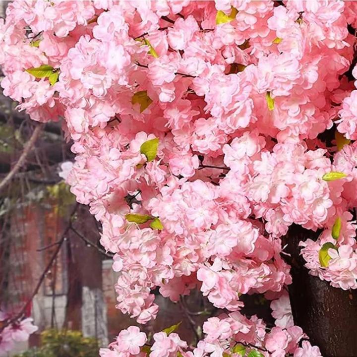 Künstliche Kirschblütenbäume, künstlicher rosa Kirschbaum, für Zuhause, Hochzeit, Party, Garten, Büro, Dekoration, künstliche Pflanze, künstliche Blumenranken