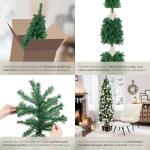 Künstlicher Weihnachtsbaum, naturgetreu, Weihnachtsbaum mit biegsamen Zweigen, voluminöses Nadelkleid, pflegeleicht, stabil, einfacher Aufbau, Tannenbaum künstlich als Weihnacht