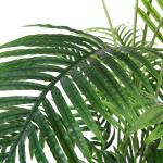 Künstliche Areca Palme 140 cm Fake Palm Tree 15 Stämme Faux Tree für Indoor Outdoor Modern Decor Feaux Dypsis Lutescens Pflanzen im Topf für Home Office (1 Stück)