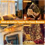 Fairy Lights voor buiten, 30 m, 300 leds, voor binnen en buiten, kerstboom, 8 modi, IP44 waterdicht, met timer, voor Kerstmis, binnen, buiten, tuin, feest
