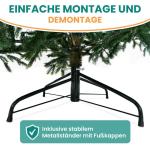 Künstlicher Tannenbaum 120 cm mit Beleuchtung 110 LED warmweiß Weihnachtsbaum Christbaum