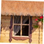 2 Stück Strohdekoration Rasendekoration Gartenhütte Grasdach DIY Künstliches Strohdach Synthetisches Strohdach Simulation Von Stroh Ornament Simuliertes Stroh DIY