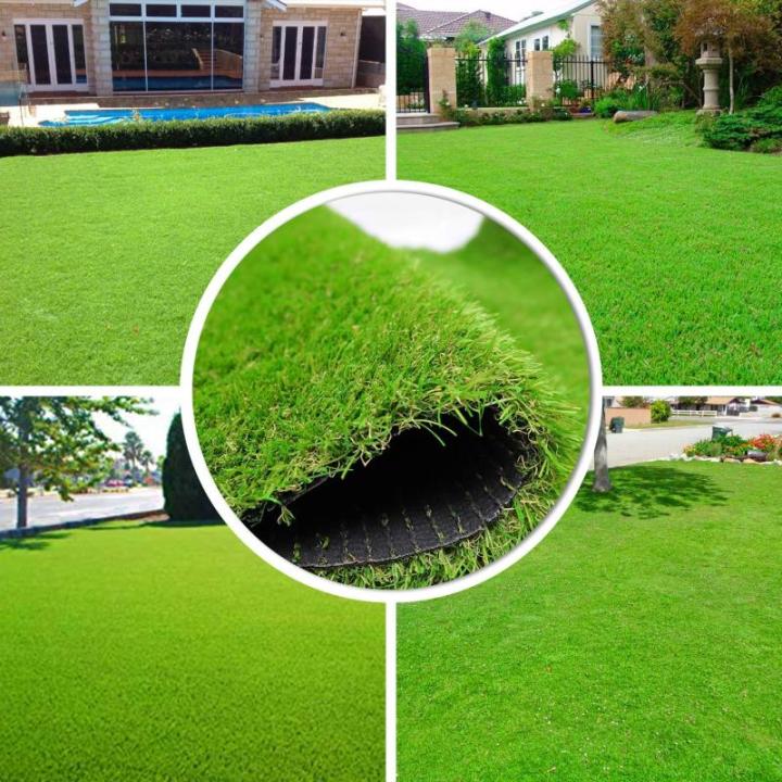 Kunstrasen, Kunstrasen, realistischer Kunstrasen, Dicke Kunstrasenmatte, Rasen für Haustiere, Gartenlandschaft, Außenbereich (4 x 7 Fuß (28 Quadratfuß))