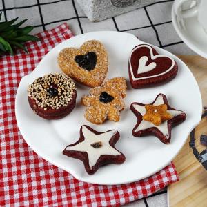 6 stuks realistische kunstlevensmiddelen nep koekjes kunstmatige desserts kunstmatige gebak imitatie koekjes simulatie realistische levensmiddelen voor decoratie fotografie display