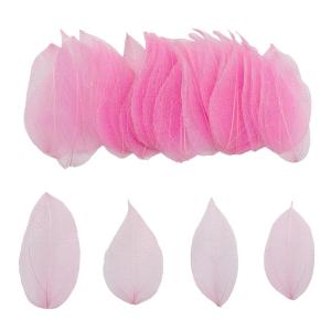 50 stuks kunstbladeren, decoratieve kunstbladeren, slinger, knutselen, droge bladeren, gedroogde vellen, gebruikt voor doe-het-zelf handwerk, scrapbook, handwerk, kaarten maken (ro