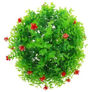 3St Dekorative Grasbälle für den Garten kunsthängepflanzen Künstliche Pflanzenkugel Topiary-Kugeln künstlicher Formschnitt gefälschte Pflanzenformschnittbälle Indoor-Topiary