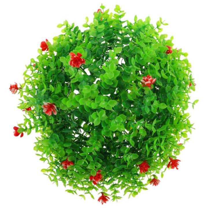 3St Dekorative Grasbälle für den Garten kunsthängepflanzen Künstliche Pflanzenkugel Topiary-Kugeln künstlicher Formschnitt gefälschte Pflanzenformschnittbälle Indoor-Topiary