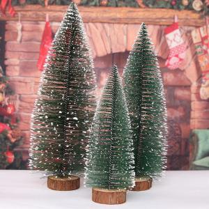 Mini-kerstboom, 3 stuks, 10/20/30 cm, miniatuur, dennenboom, kunstkerstboom, sneeuw, dennen voor tafeldecoratie, doe-het-zelf, kerstdecoratie etalage