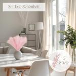 Kunstpampasgras, klein, kleur roze, 5 stelen, 55 cm lengte, kunstmatig pampasgras, woonkamer, droogbloemen voor slaapkamer, bruiloft, boho-decoratie