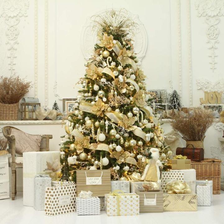 80-pack geassorteerde onbreekbare kerstbalversieringen set decoratieve Hangers met herbruikbaar handgeschenkpakket voor kerstboom