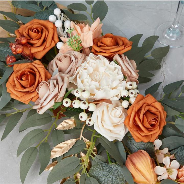 2 Stück Künstliche Hochzeitsblumendekorationen Hängende Blumenarrangements Hochzeitszeremonie Empfangsdekoration Freien
