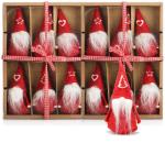 12x Premium Kerstman 12cm - decoratie voor de kerstboom, kerstboomfiguur als boom, kerstversiering of cadeau