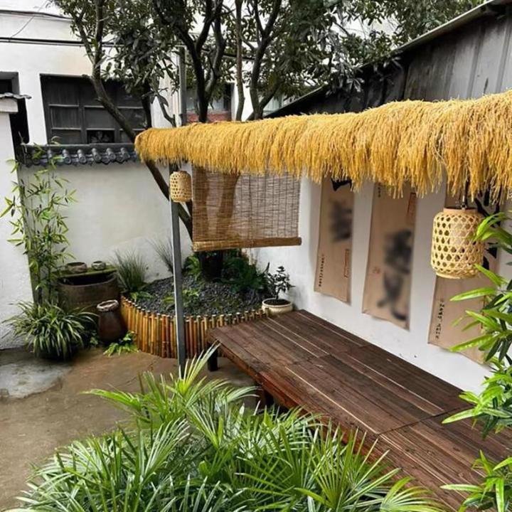 Künstliches Strohdach, Synthetisches Palmenstroh, Künstliches Strohschuppendach, Gefälschte Strohdach, Simulation Strohfliese, Falsches Stroh Für Bar Garten Pavillon Strohdach 