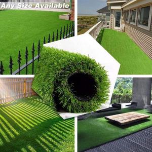 Premium Kunstrasen für Garten, Terrasse, Landschaft, realistischer Kunstrasenteppich mit 2,5 cm Florhöhe, langlebiger Kunstrasen für Balkon, Außenbereich, Rasenteppich