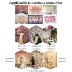 Simulationsblumenwand, Blumenreihe, Hochzeitshintergrund, Blumenwandbild, Wand, Künstliche Blumendekoration, Rose, Künstliche Blumenwand Für Kulissen, Hochzeit, Wanddekoration, 