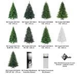 24019 150 cm pop-up snel op te bouwen kerstboom (Ø ca. 109 cm) PE/PVC kunstmatig met 1327 punten, moeilijk ontvlambaar, onechte dennenboom incl. metalen kerstboomstandaard