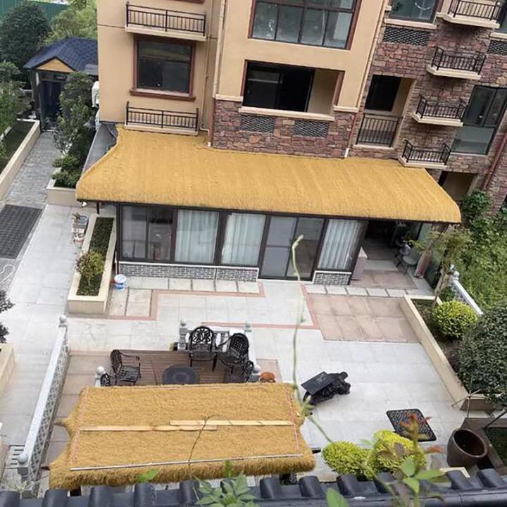Künstliche Strohdach, Künstliche Mexikanische Strohrolle, Künstliche Palmgras Rolle, Simulierte Strohmatte, Gefälschtes Strohdach Für Garten Terrasse Strandschir Pavillon Wand