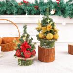 5 Stück Weihnachtsbaumschmuck Mit Funkelndem Zubehör Tischdekoration Aus Tannennadeln Festliche Dekoration Für Zuhause Und Büro