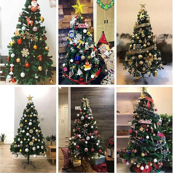 Künstlicher Baum Aufklappbarer Fichten-Weihnachtsbaum, Weihnachtsbaum mit faltbarem Metallständer, grüner künstlicher Baum für Zuhause/Büro/Party-Dekoration