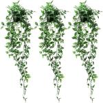 3 x kunstmatige potplanten, groene hangplant voor binnen en buiten, hangende slingers voor bruiloft, tuin, hangmanden, wanddecoratie