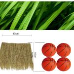 Simulations-Strohziegel-Dach Mexikanischer Künstlicher Plam-Stroh-Stroh-Fliesen-Heißer Schmelzkunststoff,Für Tiki-Bar-Garten-Patio-Deck-Pavillons-Wand-Haus (Größe: 6Pcs,Farbe: