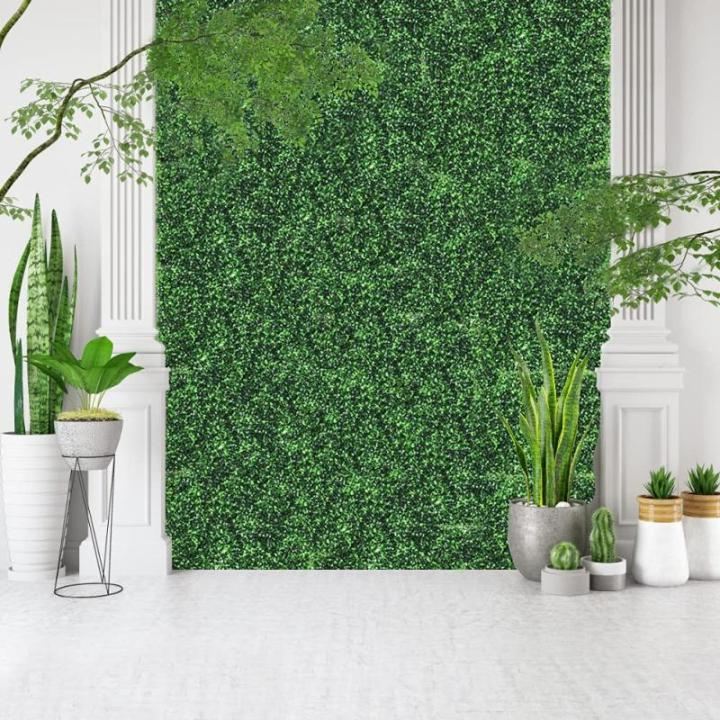 Kunstgras, plantenpanelen, heg, kunstmatige tuin, grasmat, gazon, gras, planten, muurhek, landschapsdecoratie, gras, tapijt, vloermat voor binnen, buiten, tuin, terras, balkon (40 