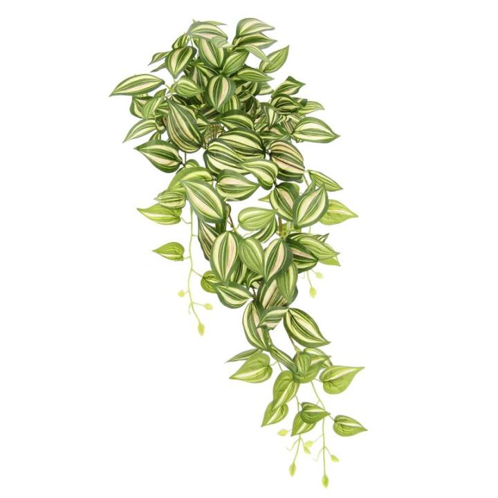 Kunstmatige Tradescantia hanger klimop ranken slinger, kunstplant struik plant rankende plantenhanger kamerplant klimop, klimop, 151723GNR, ca. 80 x 28 x 26 cm