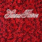 Klassische Rote Rosen-Blumenwand, Blumenarrangement, Blumen-Wandpaneel-Set, Künstliche Wand-Blumen-Hintergrund, 3D-Seiden-Hortensien-Rosen-Blumenpaneel Für Fotohintergrund, Zuhau
