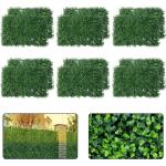 wand, 12 stuks, 40 x 60 cm, uv-bescherming, , gazon, muur, 4 cm dik, kunstbuxusheggen, wandpanelen voor tuin, buiten en binnen, decoratie, 2,88 m²