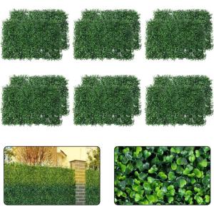 wand, 12 stuks, 40 x 60 cm, uv-bescherming, , gazon, muur, 4 cm dik, kunstbuxusheggen, wandpanelen voor tuin, buiten en binnen, decoratie, 2,88 m²