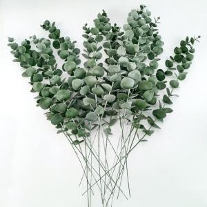 20 stuks kunstmatige eucalyptustakken, 38 cm nep eucalyptus planten, bloemendecoratie, , droogbloemen, decoratie voor bruiloft, feest, thuis, tuin, tafel, bloemen, vazen - goud