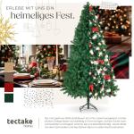 Kunstkerstboom, dichte dennenboom, kunstkerstboom, flexibel buigbaar, incl. stalen boomstandaard, kerstboom als kerstdecoratie, groen - 210 cm, 1106 naalden
